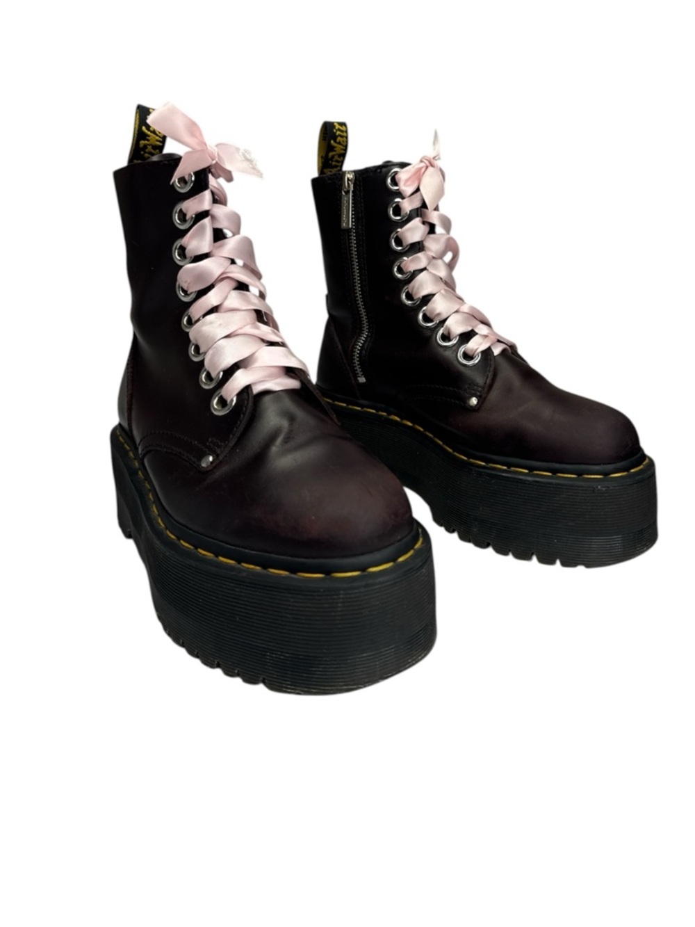 Dr. Martens Jadon Max Oxblood Platform Boots Quad Max Size 6